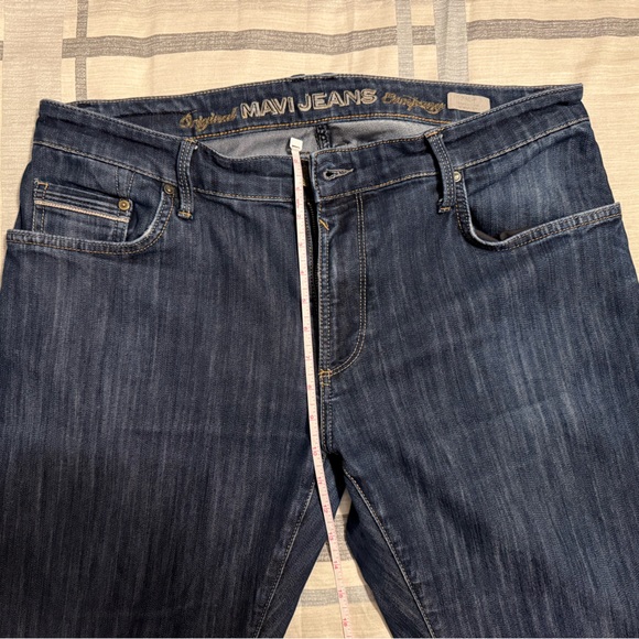 Mavi Zach Straight Cut Men's Jeans Classic Dark Wash Denim 38/34 - Picture 5 of 8
